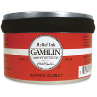 Gamblin Relief Ink Napthol Scarlet 175ml CLEARANCE