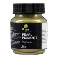 Solid Solutions Mica Powder 20g Green Gold