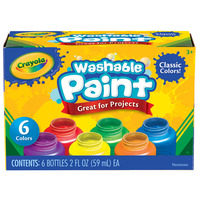Crayola Washable Kids Paints Pack 6 Classic 