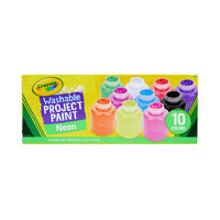 Crayola Washable Kids Paints Pack 10 Neon