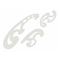 Isomars French Curves Set 3 Clear