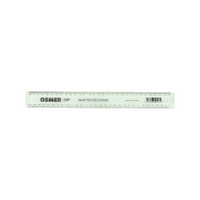 Osmer Plastic Ruler 30cm Single