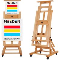Meeden Wood Large Print Rack With Castors, Artist Storage And