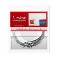 Slimline Art Hanging System Stainless Steel Cable Set 10 CLEARANCE