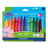 Staedtler Noris Peppa Pig Junior Fibre Tip Pen Set 12