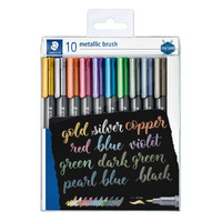 Staedtler Design Journey Metallic Brush Marker Set 12