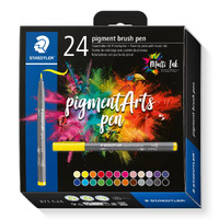 Staedtler Pigment Arts Pen Set 24 Assorted Colours