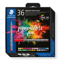 Staedtler Pigment Arts Pen Set 36 Assorted Colours
