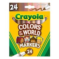 Crayola Colors of the World Broad Marker Set 24 