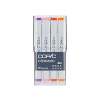 Copic Classic Marker Set 12 Assorted Colours 