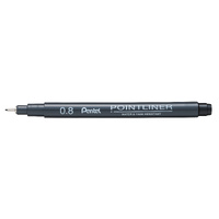 Pentel Pointliner Black 0.8mm
