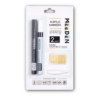 Meeden Acrylic Marker Set 2 Black & White