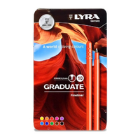 Lyra Graduate Fineliner Metal Tin Set 10