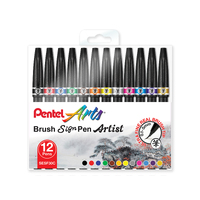 Pentel Ultra Brush Pen Set 12