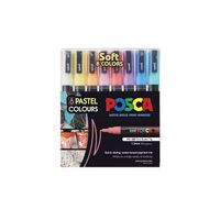 Posca Marker Set 8 PC-3M Pastels