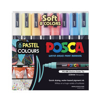Posca Marker Set 8 PC-5M Pastels
