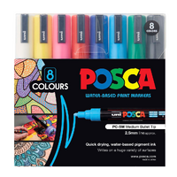 Posca PC-5M Medium Marker Set 8 