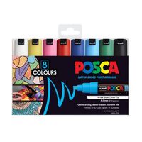 Posca Marker Set 8 PC-8k 8mm Chisel