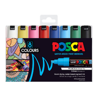 Posca PC8K Bold Paint Marker Set 8 Assorted