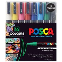 Posca Marker Set 16 PC3M 1.3mm