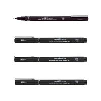 Uni Pin Fineliner Black Pen Brush Tip 
