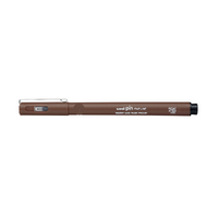 Uni Pin Fineliner Brush Tip Sepia