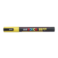 Posca PC3M Paint Marker Thin Glitter Yellow