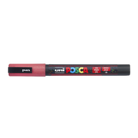 Posca PC3M Paint Marker Thin Glitter Red