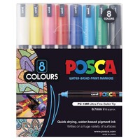 Posca PC1MR Paint Marker Set 8 Ultra Fine Assorted Colours