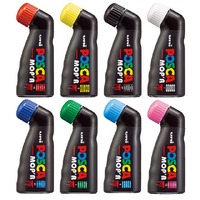 Posca PCM22 Mop'r Paint Marker Set 8 Assorted Colours