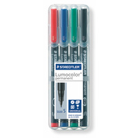 Staedtler Lumocolor Superfine 0.4 Marker Set 4 