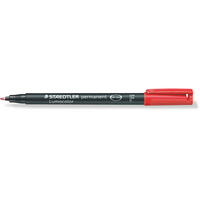 Staedtler Lumocolor Fine 0.6 Marker Red 