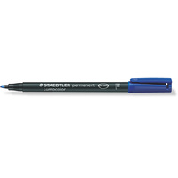 Staedtler Lumocolor Fine 0.6 Marker Blue 