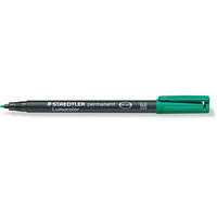 Staedtler Lumograph Medium Permanent Green Marker 