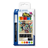Staedtler Paint Marker Set 6 Assorted Colours