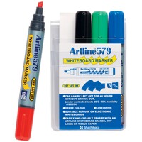 Artline 579 Chisel Tip Whiteboard Marker Sets 