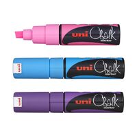Uni Chalk Chisel 8.0mm Markers 