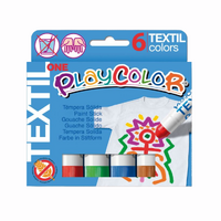 Playcolor Textil Solid Gouache Stick Set 6