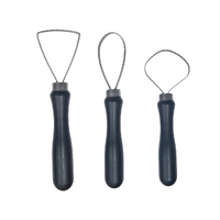 Isomars Pottery Sculpting Tool Set 3 Wood Handle 