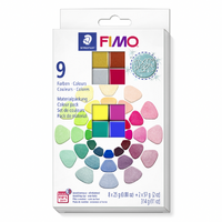 Fimo Soft Polymer Clay Set 9 Mixing Pearls