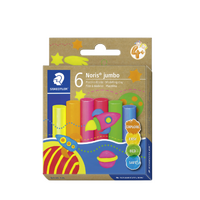 Staedtler Jumbo Modelling Clay Pack 6 Neon