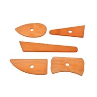 Wooden Pottery Rib Tools Set 5 Boxwood