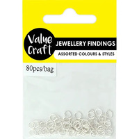Jump Ring 4mm Pack 80 Silver