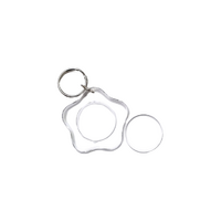 Key Ring Tags Clear Star