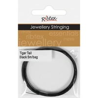 Ribtex Tiger Tail Black 5m