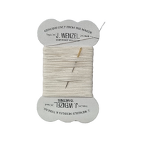 J Wenzel Waxed Linen Thread 15m Natural