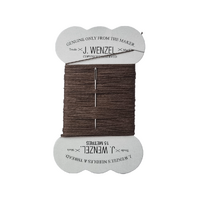J Wenzel Waxed Linen Thread 15m Brown