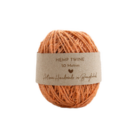 Earth Greetings Fair Trade Hemp Twine 50m Fuzzy Peach