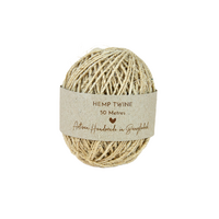 Earth Greetings Fair Trade Hemp Twine 50m Natural