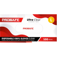 Vinyl Gloves Large Box 100